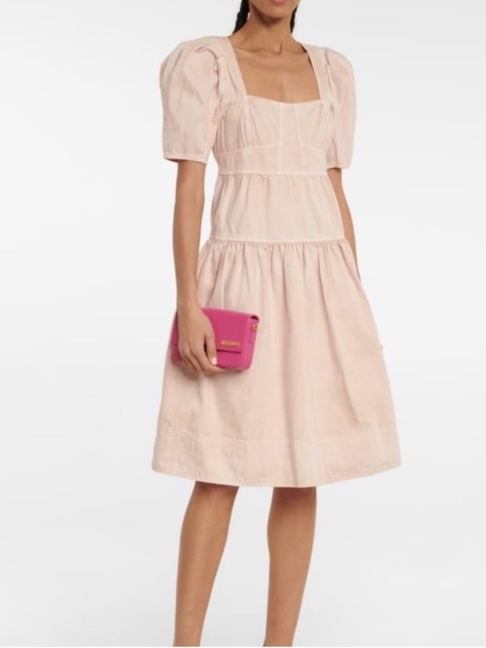Ulla Johnson Ames Midi Cotton Dress - Blush Pink - 4 NWOT